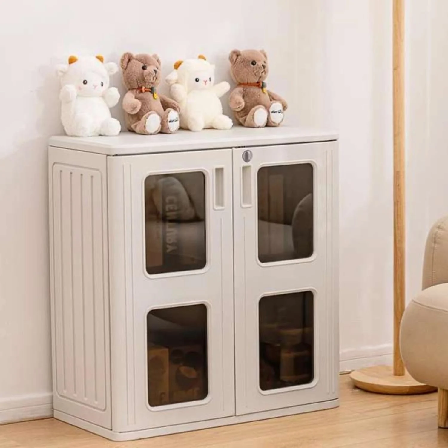 ZZM Resin wall cabinet with double doors, view 5