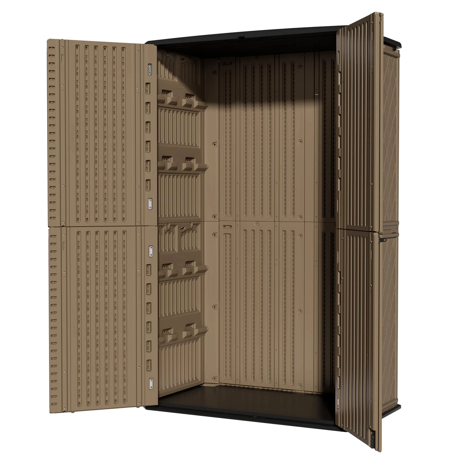 ZZM 52 cu ft Resin outdoor storage shed, view 5